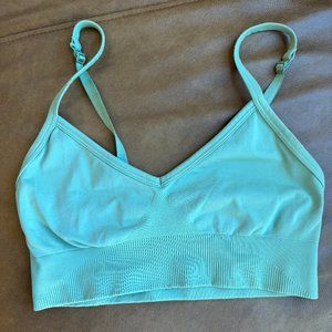 Lululemon Ebb to Street Longline Bra -  Vista Green Size 6 Light Support C/D